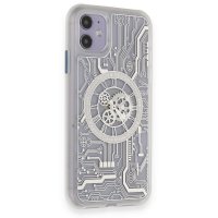 Newface iPhone 11 Kılıf Magic Magneticsafe Silikon - Şeffaf