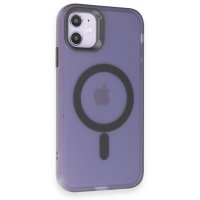 Joko iPhone 11 Kılıf Mateks Magsafe Kapak - Derin Mor