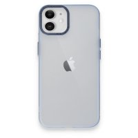 Newface iPhone 11 Kılıf Modos Metal Kapak - Mavi