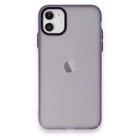 Newface iPhone 11 Kılıf Modos Metal Kapak - Mor