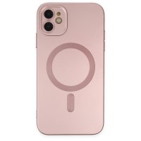Newface iPhone 11 Kılıf Moshi Lens Magneticsafe Silikon - Rose Gold