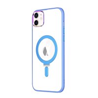 Newface iPhone 11 Kılıf Mudo Magneticsafe Standlı Kapak - Sierra Blue