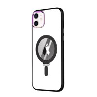 Newface iPhone 11 Kılıf Mudo Magneticsafe Standlı Kapak - Siyah