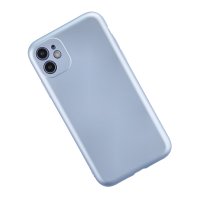 Newface iPhone 11 Kılıf Nano içi Kadife  Silikon - Sky Blue