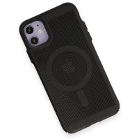 Newface iPhone 11 Kılıf Plüton Magneticsafe Kapak - Siyah