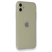 Newface iPhone 11 Kılıf PP Ultra İnce Kapak - Beyaz