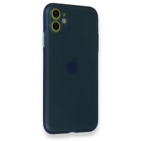 Newface iPhone 11 Kılıf PP Ultra İnce Kapak - Mavi