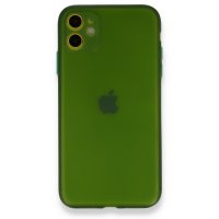 Newface iPhone 11 Kılıf PP Ultra İnce Kapak - Yeşil