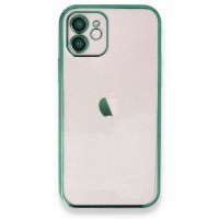 Newface iPhone 11 Kılıf Razer Lensli Silikon - Yeşil