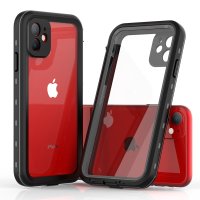 Newface iPhone 11 Kılıf Red Pepper Su Geçirmez Kılıf - Siyah-Gri