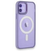 Newface iPhone 11 Kılıf Room Magneticsafe Silikon - Lila