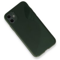 Newface iPhone 11 Kılıf S Silikon - Yeşil