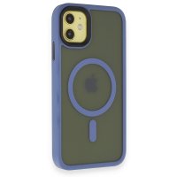 Newface iPhone 11 Kılıf Trex Magneticsafe Kapak - Sierra Blue