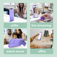 Newface iPhone 11 Kılıf Walker Standlı Kapak - Lila