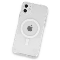 Newface iPhone 11 Kılıf Magneticsafe Şeffaf Silikon - Şeffaf