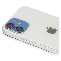 Newface iPhone 11 Pers Alüminyum Kamera Lens - Rainbow