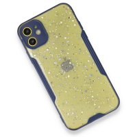 Newface iPhone 11 Kılıf Platin Simli Silikon - Lacivert