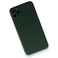 Newface iPhone 11 Pro Kılıf 360 Full Body Silikon Kapak - Yeşil