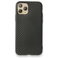 Newface iPhone 11 Pro Kılıf Carbonix Silikon - Siyah
