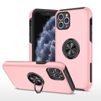 Newface iPhone 11 Pro Kılıf Elit Yüzüklü Kapak - Pembe