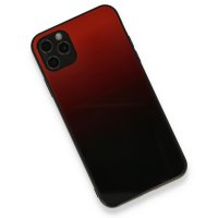 Newface iPhone 11 Pro Max Kılıf Grady Silikon - Kırmızı-Siyah