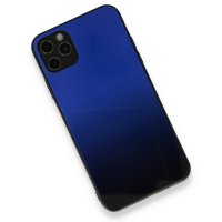 Newface iPhone 11 Pro Max Kılıf Grady Silikon - Mavi-Siyah