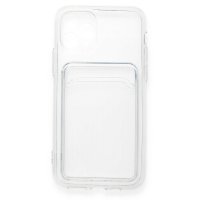 Newface iPhone 11 Pro Kılıf Kart Şeffaf Silikon - Şeffaf