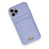 Newface iPhone 11 Pro Kılıf Kelvin Kartvizitli Silikon - Lila