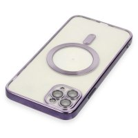Newface iPhone 11 Pro Kılıf Kross Magneticsafe Kapak - Mor