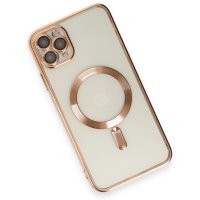 Newface iPhone 11 Pro Kılıf Kross Magneticsafe Kapak - Rose