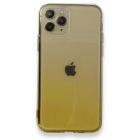 Newface iPhone 11 Pro Kılıf Lüx Çift Renkli Silikon - Sarı