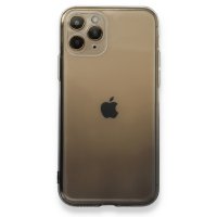 Newface iPhone 11 Pro Kılıf Lüx Çift Renkli Silikon - Siyah