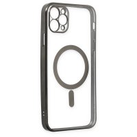 Newface iPhone 11 Pro Kılıf Magneticsafe Lazer Silikon - Siyah