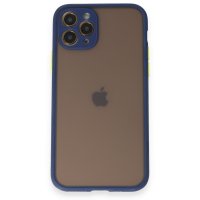 Newface iPhone 11 Pro Kılıf Montreal Silikon Kapak - Lacivert