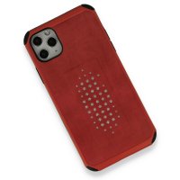 Newface iPhone 11 Pro Max Kılıf Trow Silikon Kapak - Kırmızı