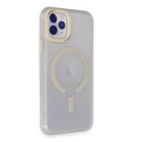 Newface iPhone 11 Pro Kılıf Troy Magsafe Kapak - Beyaz