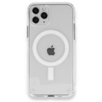 Newface iPhone 11 Pro Kılıf Magneticsafe Şeffaf Silikon - Şeffaf