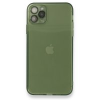 Newface iPhone 11 Pro Max Kılıf Fly Lens Silikon - Yeşil
