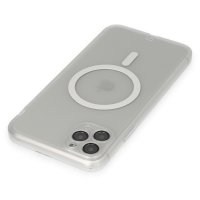 Newface iPhone 11 Pro Max Kılıf Grand Magneticsafe Kapak - Şeffaf