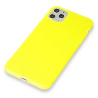 Newface iPhone 11 Pro Kılıf Hopi Silikon - Sarı