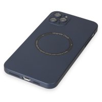 Newface iPhone 11 Pro Max Kılıf Jack Magneticsafe Lens Silikon - Lacivert