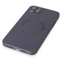 Newface iPhone 11 Pro Max Kılıf Jack Magneticsafe Lens Silikon - Mor