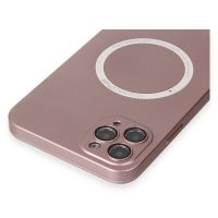 Newface iPhone 11 Pro Max Kılıf Jack Magneticsafe Lens Silikon - Rose Gold