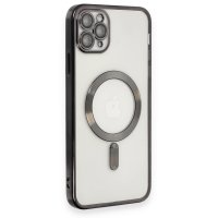 Newface iPhone 11 Pro Max Kılıf Kross Magneticsafe Kapak - Siyah
