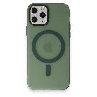 Newface iPhone 11 Pro Max Kılıf Lodos Magneticsafe Mat Kapak - Köknar Yeşili