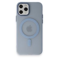 Newface iPhone 11 Pro Max Kılıf Lodos Magneticsafe Mat Kapak - Sierra Blue