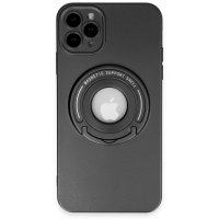 Newface iPhone 11 Pro Max Kılıf Lukka Magneticsafe Kapak - Siyah
