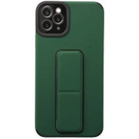 Newface iPhone 11 Pro Max Kılıf Mega Standlı Silikon - Yeşil