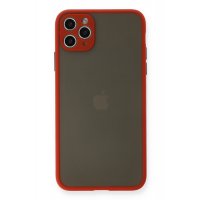 Newface iPhone 11 Pro Max Kılıf Montreal Silikon Kapak - Kırmızı