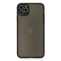 Newface iPhone 11 Pro Max Kılıf Montreal Silikon Kapak - Siyah